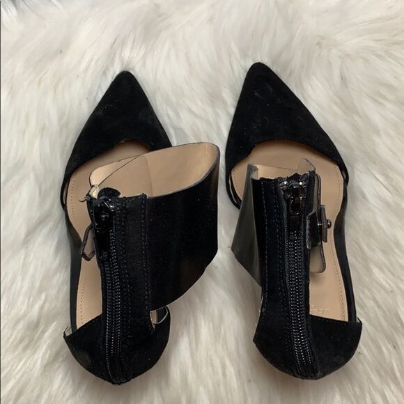 Zara Trafaluc Black Ankle Strap Heels Sz 38/7.5 - Picture 3 of 7